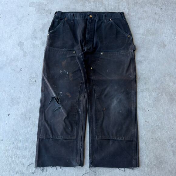 Carhartt Other - Carhartt black double knee work wear carpenter pants